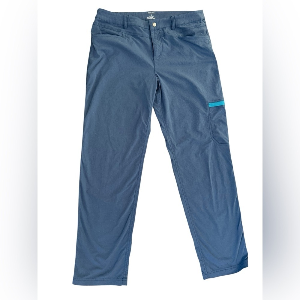 Title Nine Navy Track Pants with Teal Pocket Trim